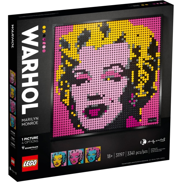 Lego Art Andy Warhol's Marilyn Monroe 18 Ani+ 3341 Piese 31197